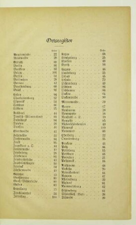 Ortsregister