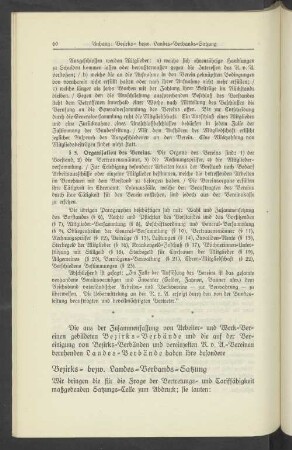 R.v.A.=Bezirks= bezw. Landes=Verbands=Satzungen