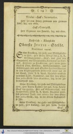 Kaiserlich-Königliche Oberste Justiz-Stelle.
