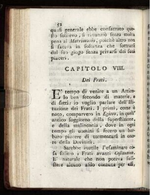 CAP. VIII. Dei Frati
