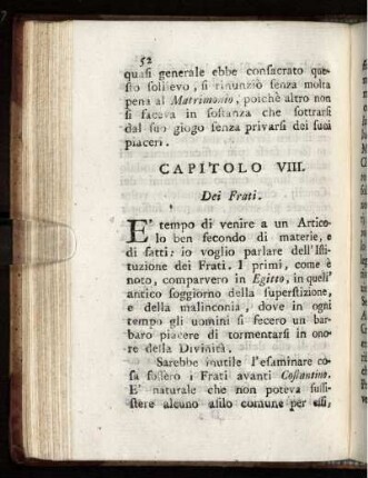 CAP. VIII. Dei Frati
