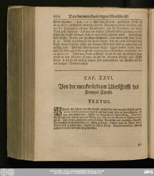 Cap. XXVI. Von der merckwürdigen Uberschrift des Creutzes Christi.