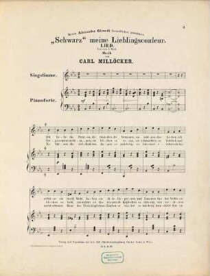 Schwarz meine Lieblingscouleur : Lied
