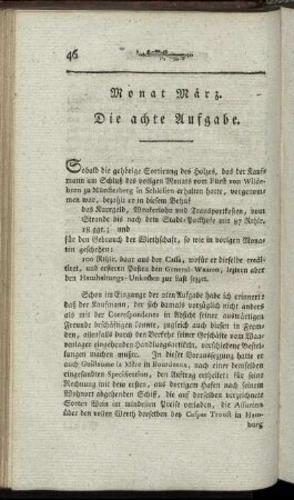 Die achte Aufgabe