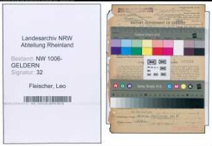 Entnazifizierung Leo Fleischer , geb. 15.05.1905 (Angestellter)
