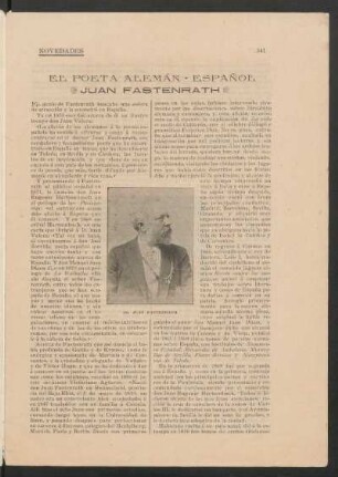 [Fotografía de] Dr. Juan Fastenrath