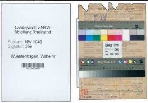 Entnazifizierung Wilhelm Wuestenhagen , geb. 22.03.1897 (Buchhalter)