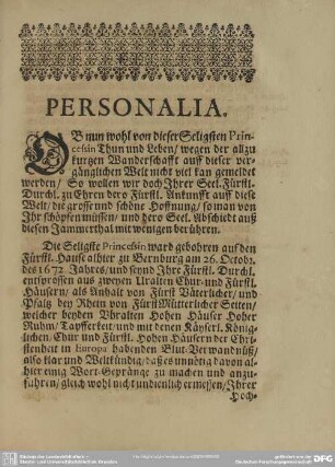 Lebenslauf : Personalia