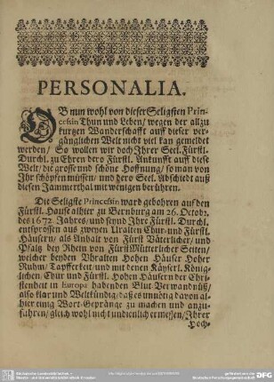 Lebenslauf : Personalia