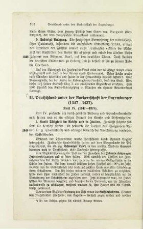 II. Deutschland unter der Vorherrschaft der Luxemburger