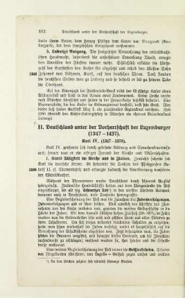 II. Deutschland unter der Vorherrschaft der Luxemburger