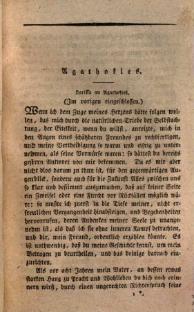 Schriften, 32. Agathokles ; [2]