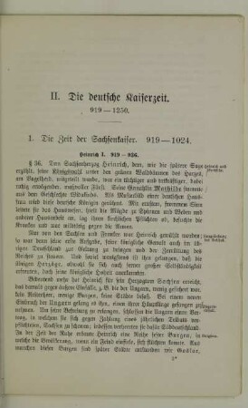 II. Die deutsche Kaiserzeit. 919-1024