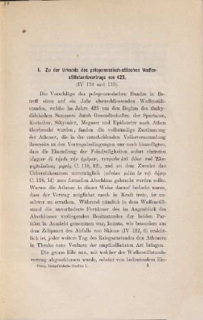 Thukydideische Studien, 1