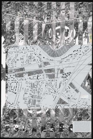 Bahnhof Potsdam-Griebnitzsee Schinkelwettbewerb 1995: 2 Tafeln Lageplan: Struktur 1:2000