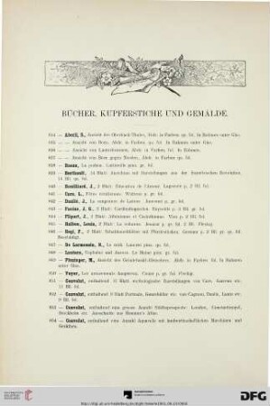 Bücher, Kupferstiche und Gemälde (Nr. 834-881)