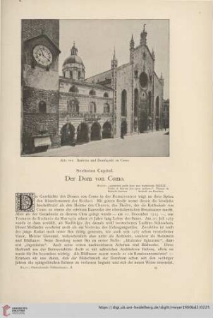 Sechstes Capitel: Der Dom von Como