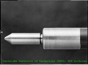 Detail eines Brennelementes der Firma Alpha Chemie und Metallurgie (ALKEM)