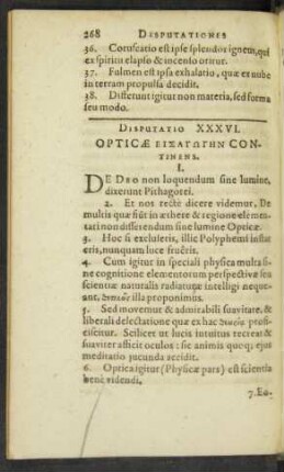 Disputatio XXXVI.