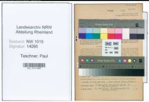 Entnazifizierung Paul Teschner , geb. 15.07.1910 (Polizist)
