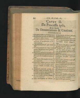 Caput II. De Processu ipso, Et in specie De Denunciatione & Citatione.