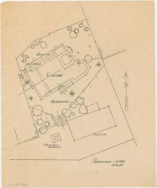 Döllgast, Hans; Bernstein; Ev. Pfarrkirche - Lageplan