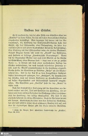 Aufbau des Stückes