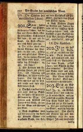 LX. Die Kindheit. - LXIII. Die Liebe.