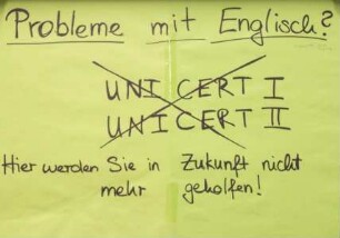 "Probleme mit Englisch? Hier werden Sie in Zukunft nicht mehr geholfen!"