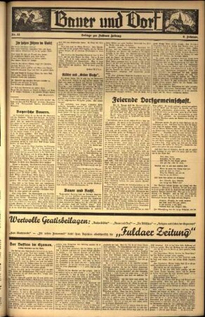 Zweite Ausgabe vom Freitag, den 09. Februar 1934.