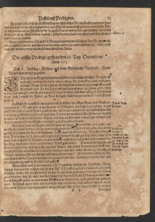 Die eylffte Predigt/ gethan den 16. Tag Decembris/ Anno 1575.