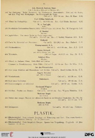 Plastik (Nr. 463-504)
