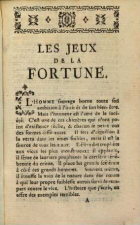 Les Jeux de la fortune