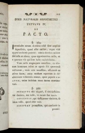 Titulus IV. - De pacto. - Titulus V. De modis ius atque obligationem tollendi.