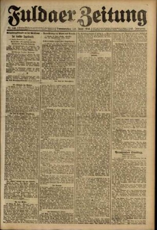 Ausgabe vom Donnerstag, den 20. Juni 1918.