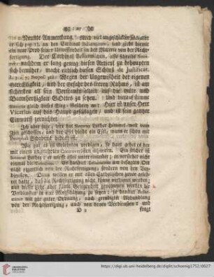 Neunte Anmerckung