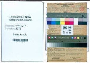 Entnazifizierung Arnold Hufe , geb. 12.11.1896 (Regierungsangestellter)
