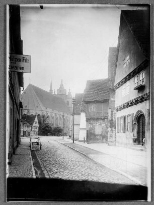 Zerbst, Straßenansicht mit Blick zur Nikolaikirche
