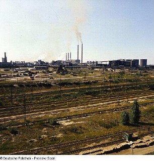 Hoyerswerda, Schwarze Pumpe, Werkbahnanlage, Brikettfabriken, Rectisolanlege