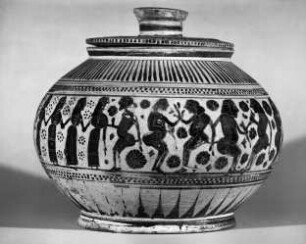 Korinthische Pyxis mit Deckel