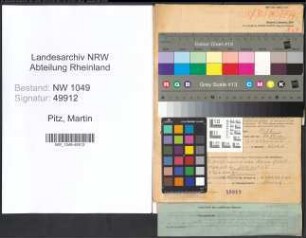 Entnazifizierung Martin Pitz , geb. 25.02.1906 (Molkereifachmann)