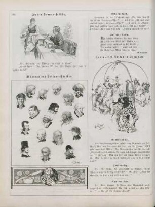 "In der Sommerfrische" "Während des Friseur-Strikes" "Carroussel-Reiten in Kamerun"