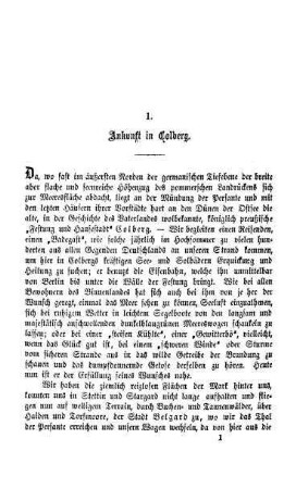 1. Ankunft in Colberg.