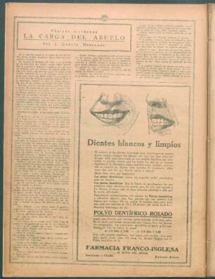 La carga del abuelo : Páginas olvidadas