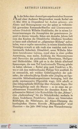 Rethels Lebenslauf