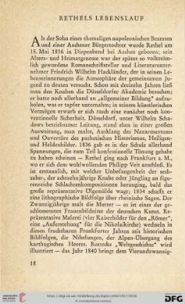 Rethels Lebenslauf