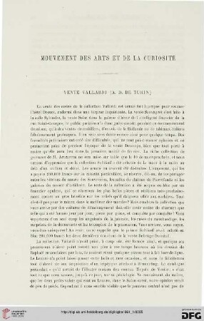 Mouvement des arts et la curiosité