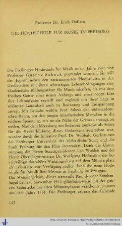 Die Hochschule für Musik in Freiburg.