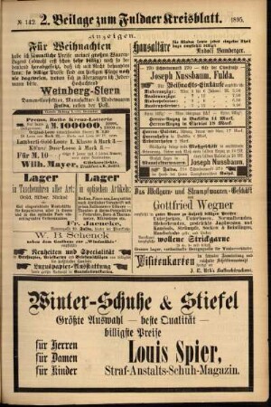 Dritte Ausgabe vom Samstag, den 30. November 1895.