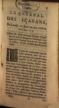 Journal des sçavans. 1667
